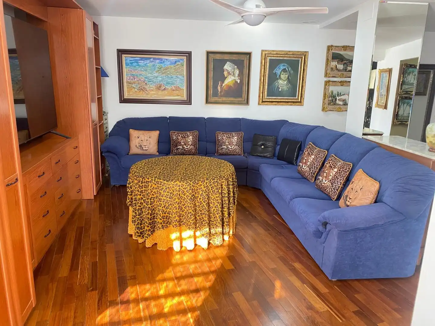 Sala de estar de Piso en venta en Elche / Elx con Aire acondicionado, Parquet y Trastero