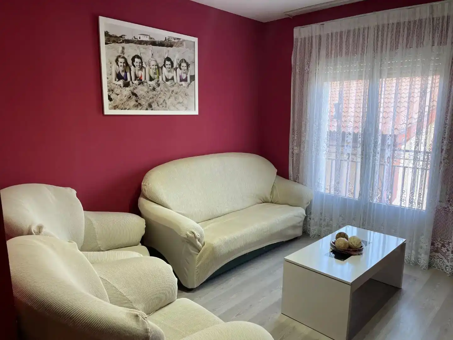 Wohnzimmer von Wohnung zur Miete in Mozoncillo mit Möbliert und Balkon