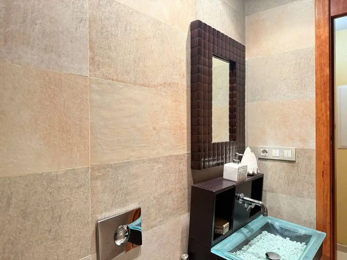 Bathroom of Houses for rent in Castelldefels  with Air Conditioner, Private garden and Terrace
