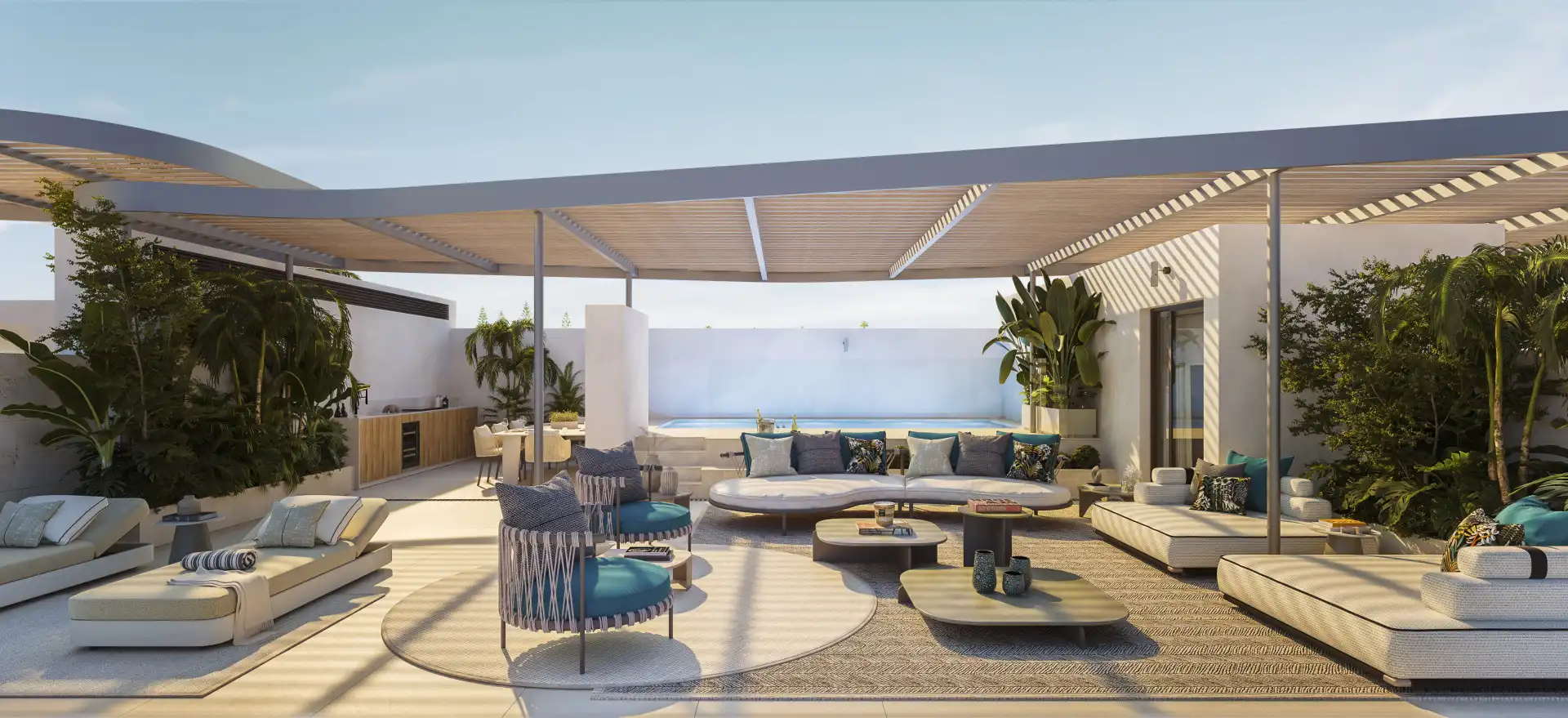 Terrace of Attic for sale in Manilva  with Air Conditioner, Terrace and Swimming Pool