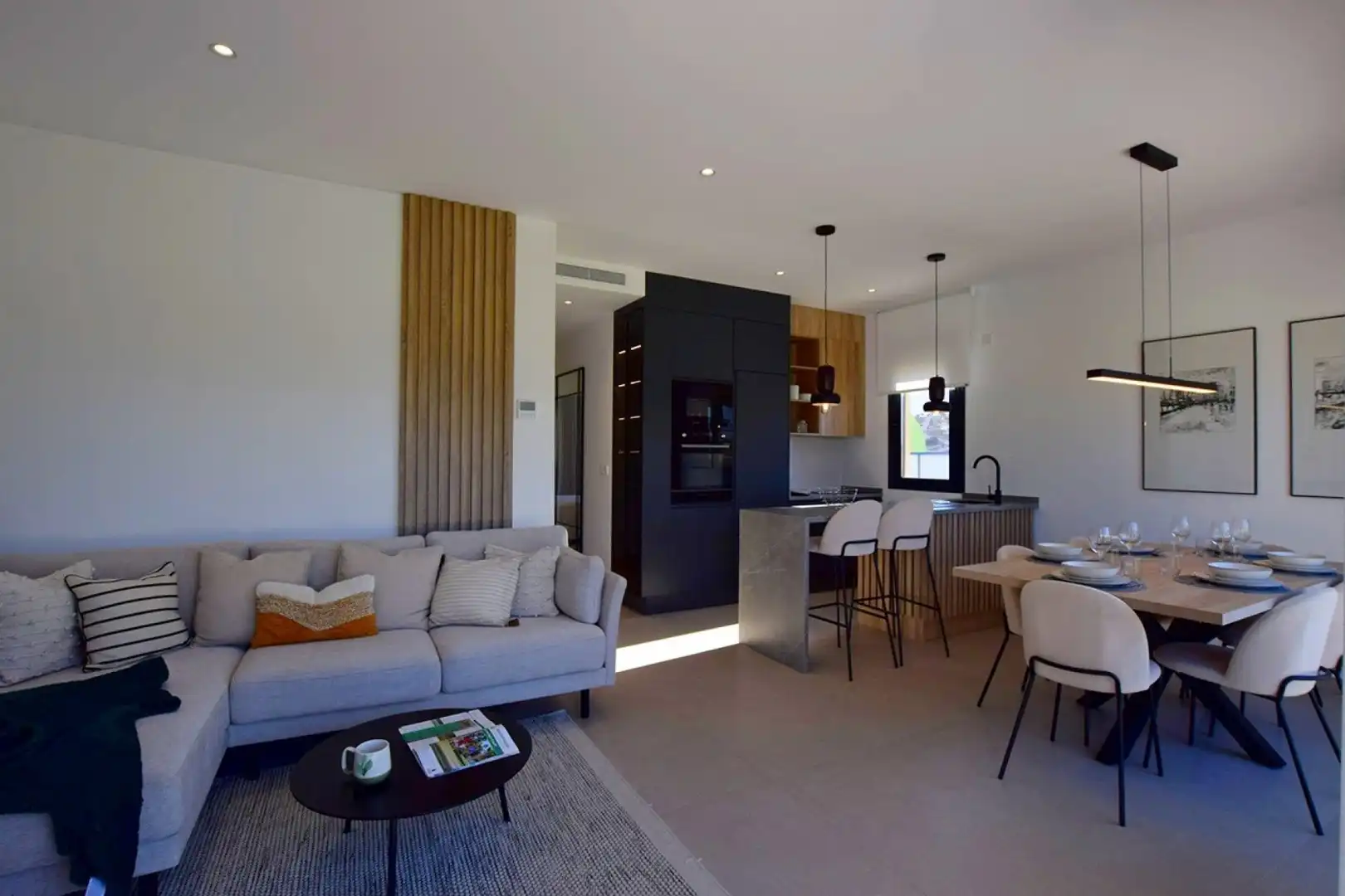 Sala d'estar de Pis en venda en Alhama de Murcia amb Aire condicionat, Jardí privat i Terrassa