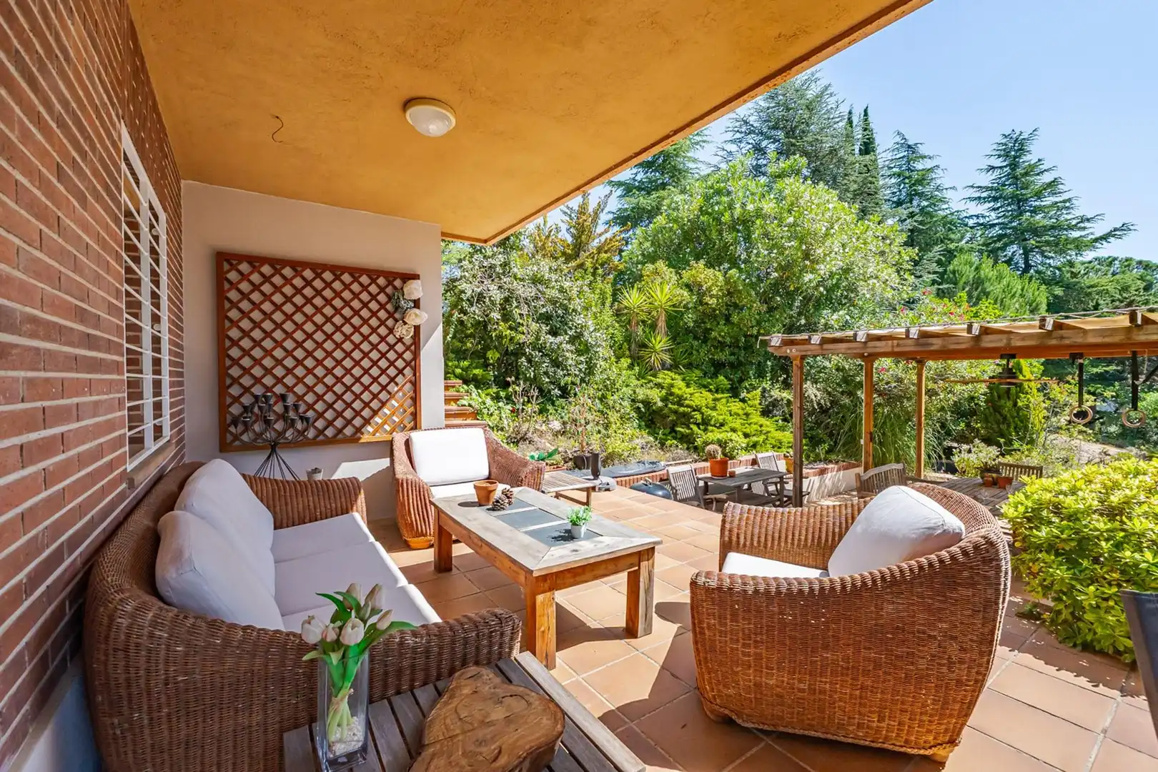 Terraza de Casa o chalet en venta en Las Rozas de Madrid con Aire acondicionado, Calefacción y Jardín privado