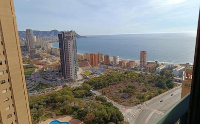 Vista exterior de Apartament en venda en Benidorm amb Aire condicionat, Jardí privat i Terrassa