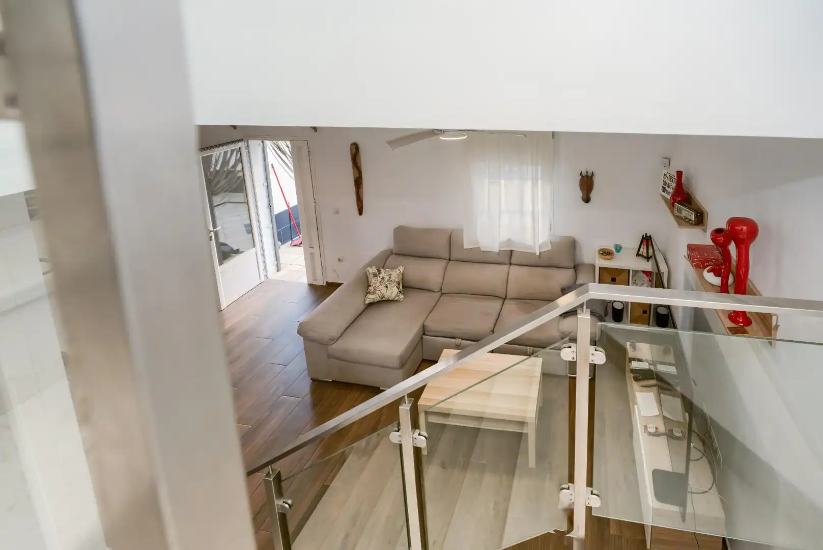 Sala de estar de Casa adosada en venta en Umbrete con Aire acondicionado, Terraza y Trastero