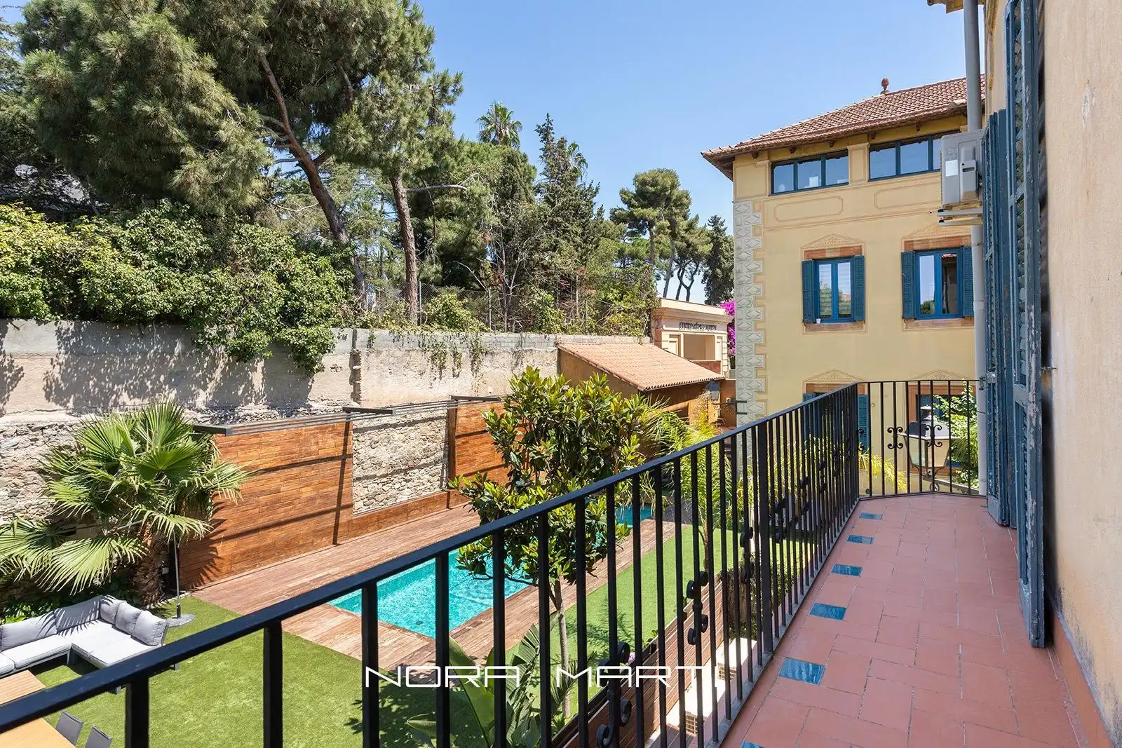 Terrasse von Wohnung zur Miete in Barcelona mit Klimaanlage, Heizung und Privatgarten
