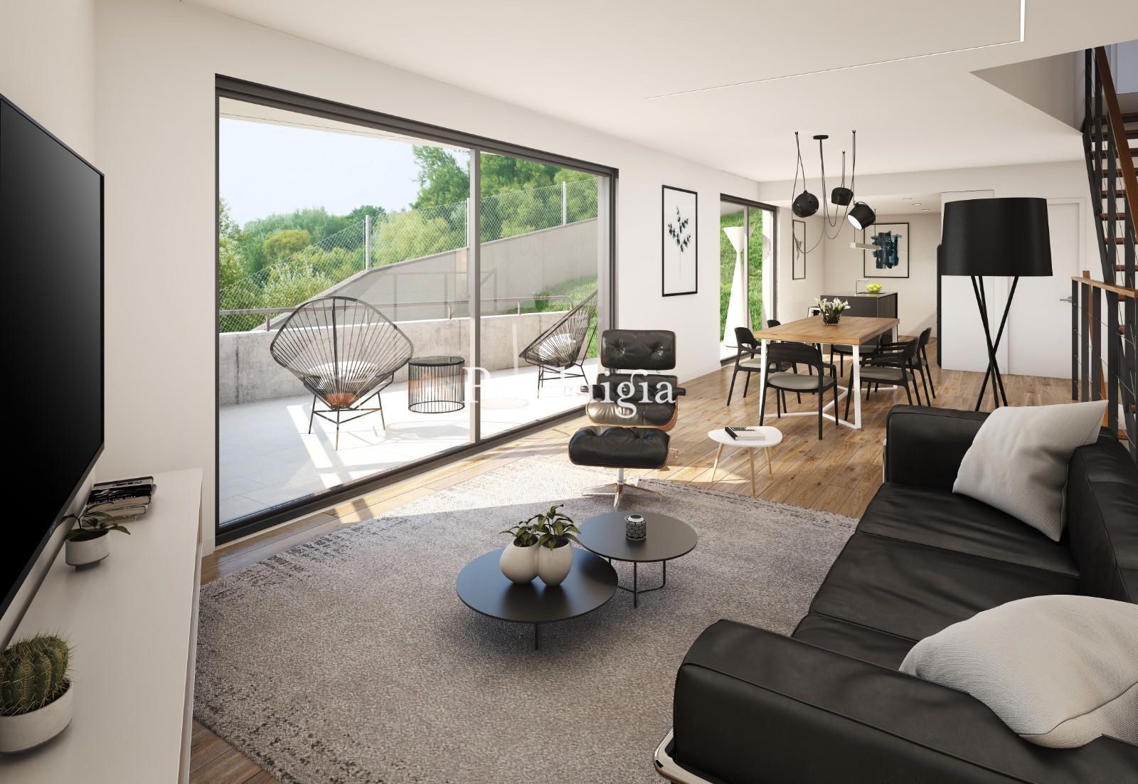 Living room of Houses for sale in Sant Cugat del Vallès  with Air Conditioner and Heating