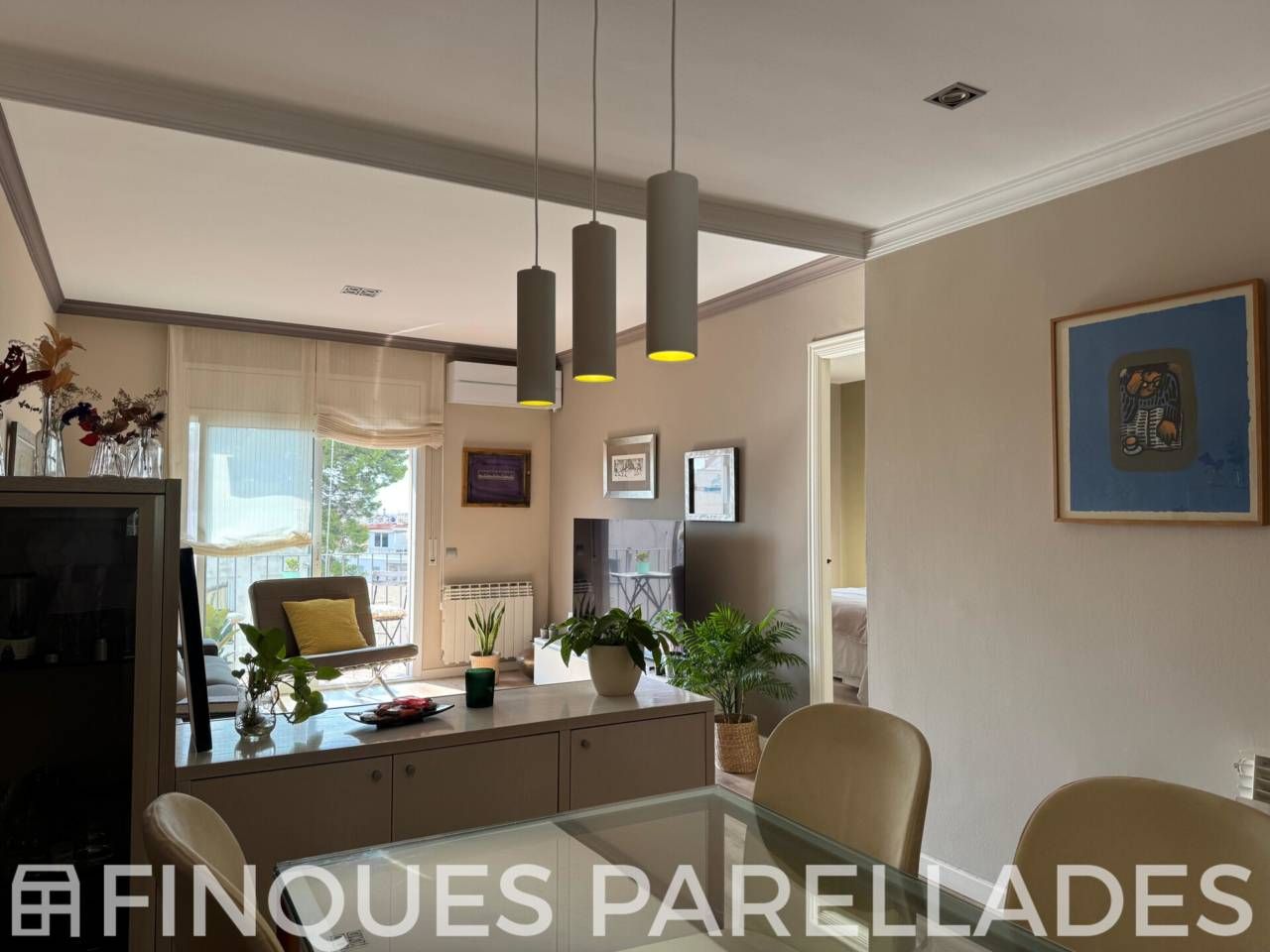 Menjador de Pis en venda en Sitges amb Aire condicionat, Calefacció i Parquet