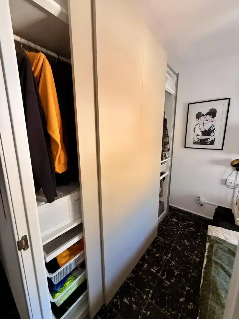 Dormitori de Apartament de lloguer en  Valencia Capital amb Aire condicionat i Balcó