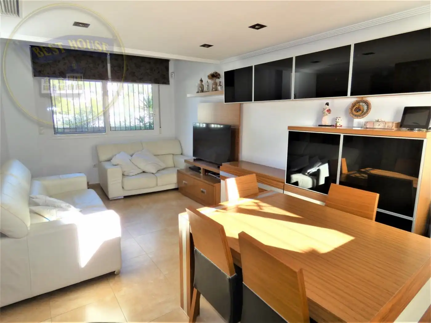 Sala de estar de Casa adosada en venta en Alguazas con Calefacción, Terraza y Trastero