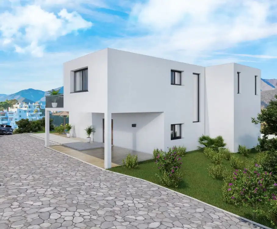 Vista exterior de Piso en venta en Ojén con Jardín privado, Terraza y Piscina