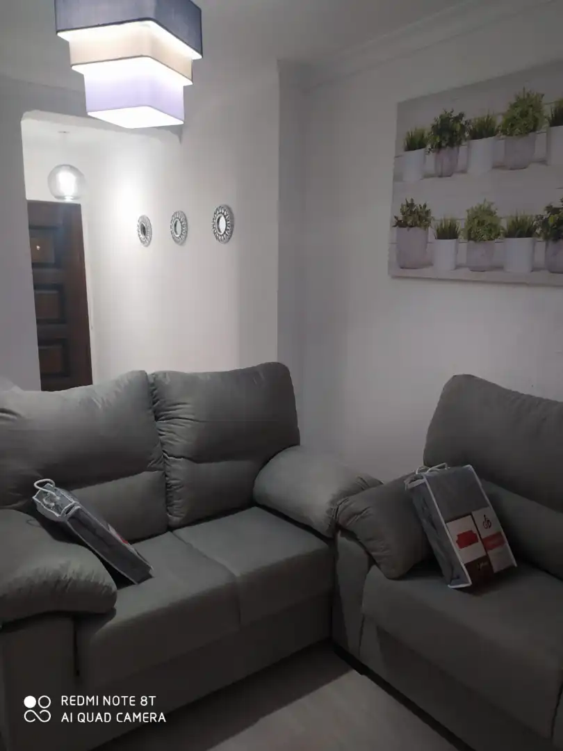 Wohnzimmer von Wohnung zur Miete in Huelva mit Möbliert, Waschmaschine und Balkon