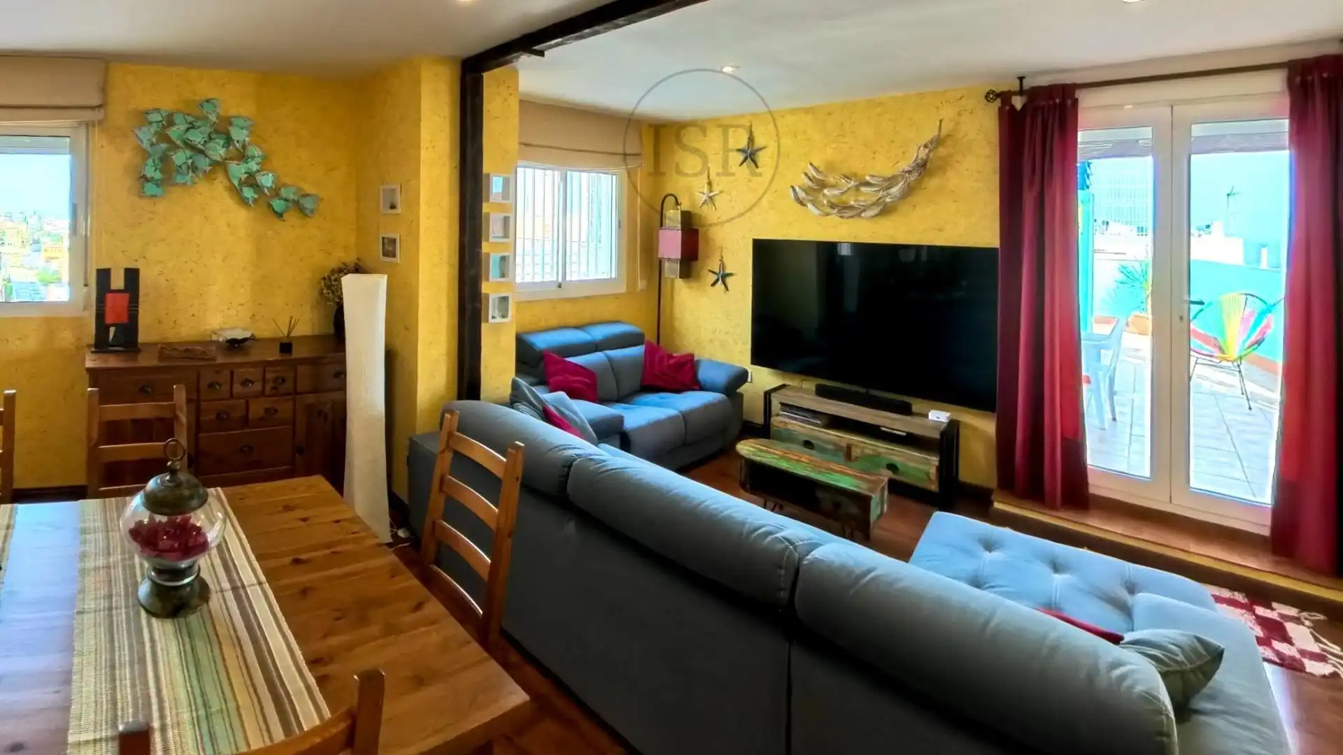 Sala de estar de Ático en venta en Garrucha con Aire acondicionado, Terraza y Trastero