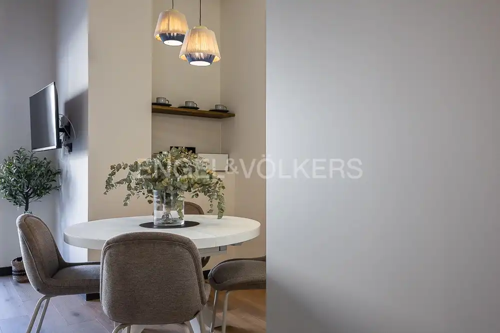 Dining room of Flat for rent in Valencia  with Air Conditioner, Heating and Terrace