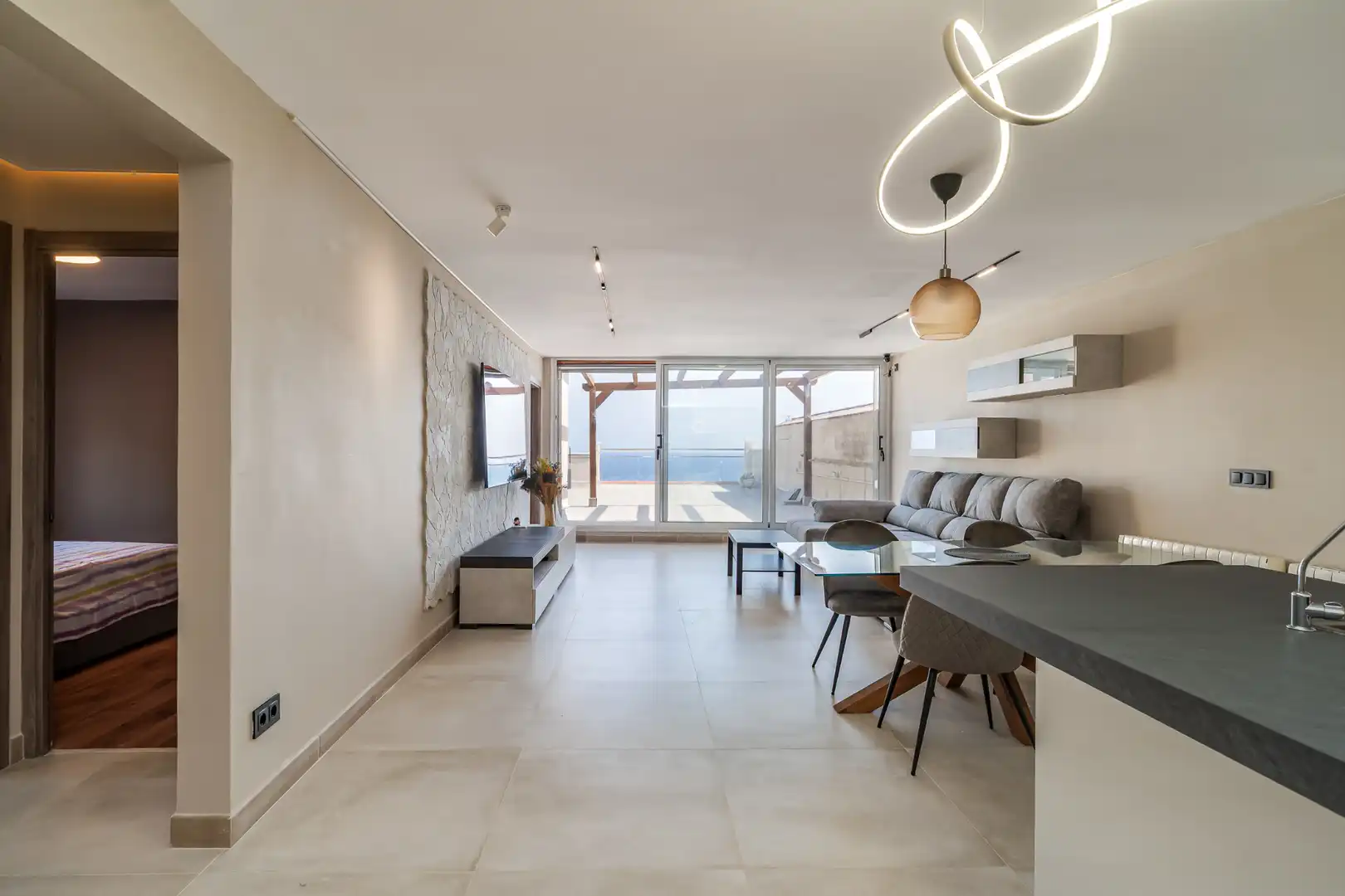 Living room of Flat for sale in Sitges  with Heating, Terrace and Storage room