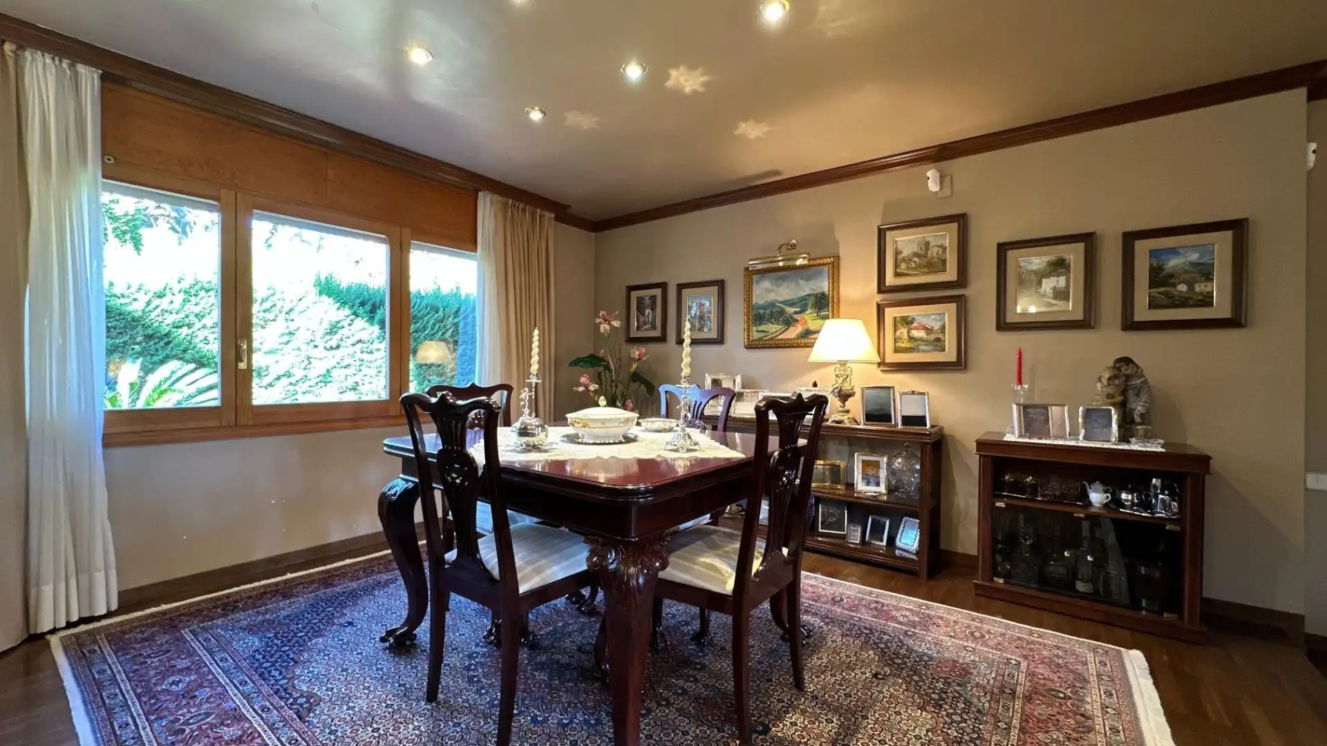 Dining room of Houses for sale in Sant Cugat del Vallès  with Heating, Private garden and Parquet flooring