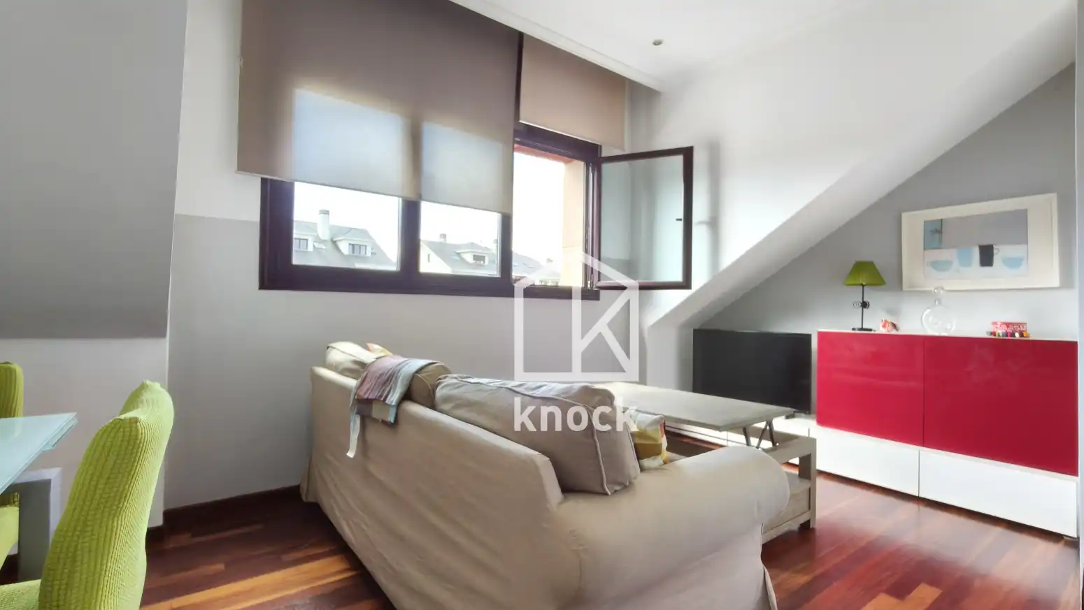 Living room of Flat for rent in Navia  with Heating, Parquet flooring and Furnished