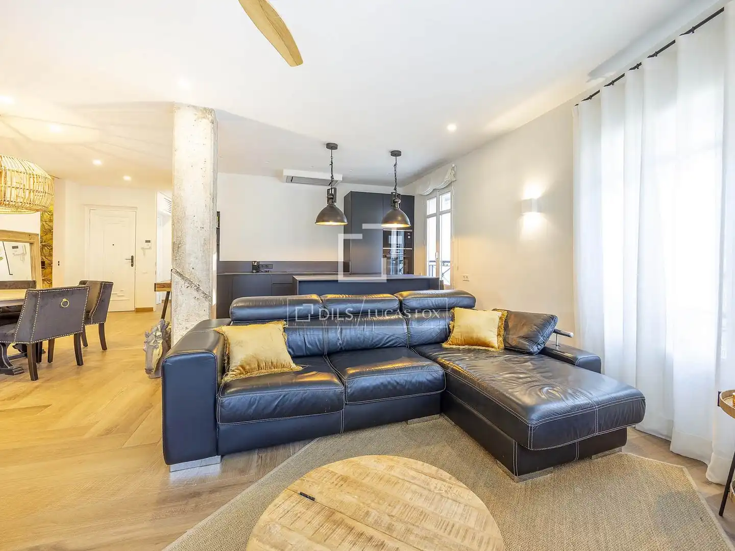 Sala de estar de Piso de alquiler en Valencia con Aire acondicionado, Calefacción y Parquet