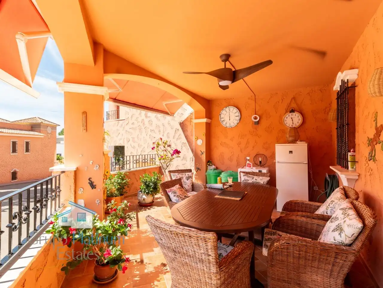 Terrace of Detached homes for sale in Pulpí  with Air Conditioner, Heating and Furnished