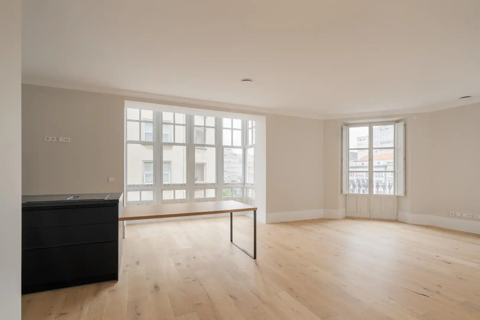 Living room of Flat for sale in A Coruña Capital   with Parquet flooring and Balcony