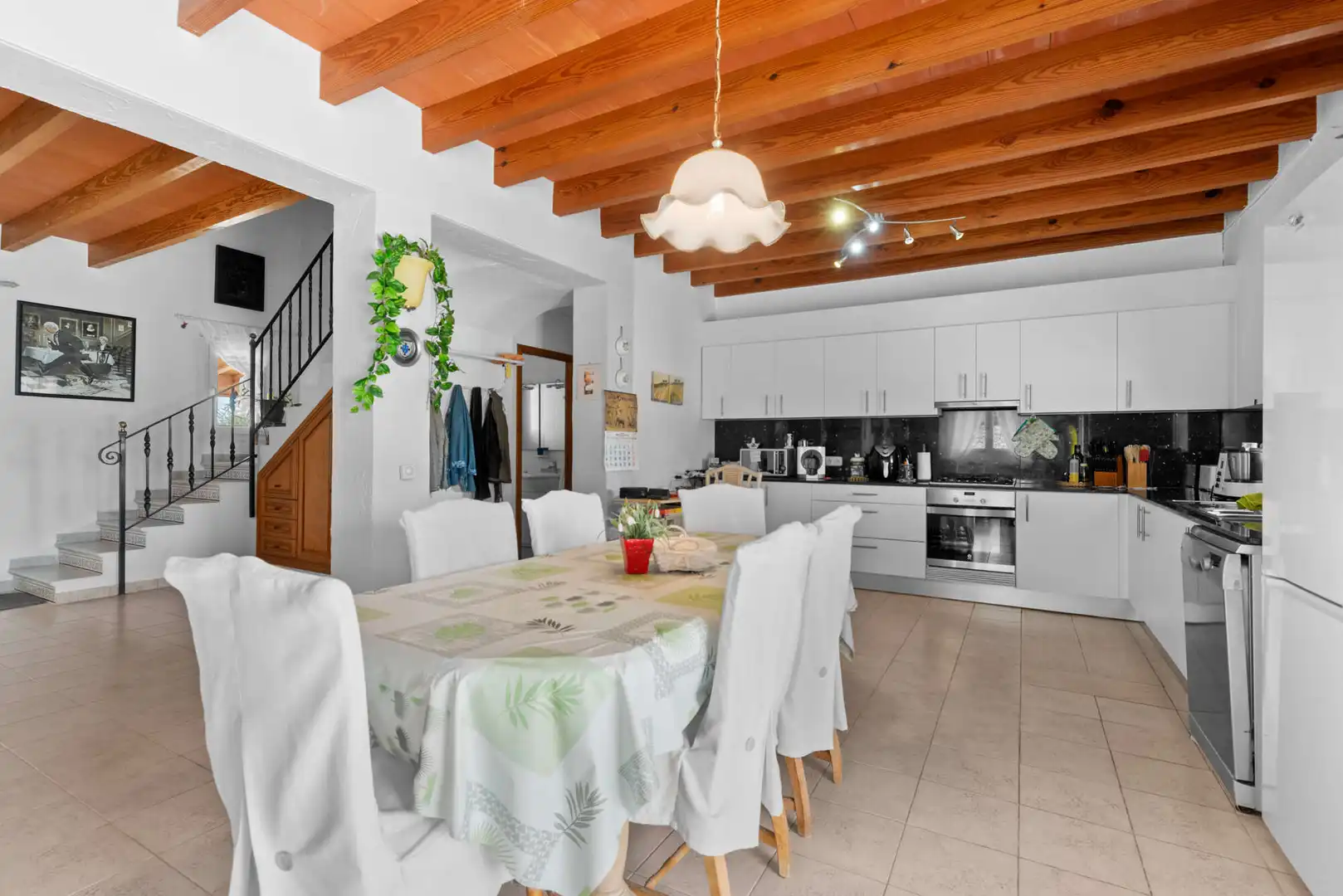 Küche von Country house zum Verkauf in Manacor mit Klimaanlage, Heizung und Terrasse