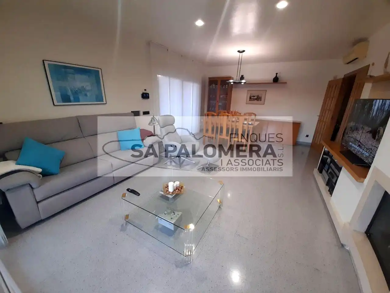 Sala de estar de Casa o chalet en venta en Blanes con Aire acondicionado, Jardín privado y Terraza