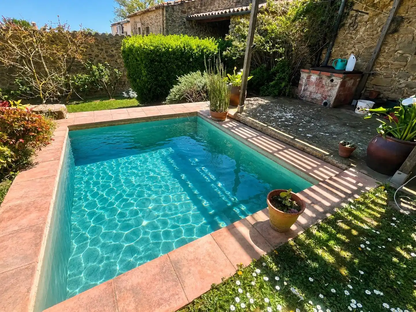 Swimming pool of Country homes for sale in Corçà  with Heating and Private garden