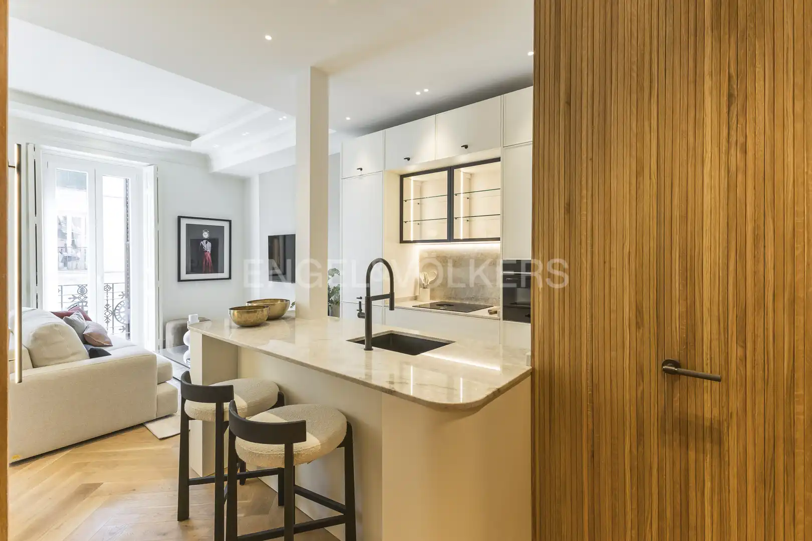 Küche von Wohnung zur Miete in Barrio de Salamanca