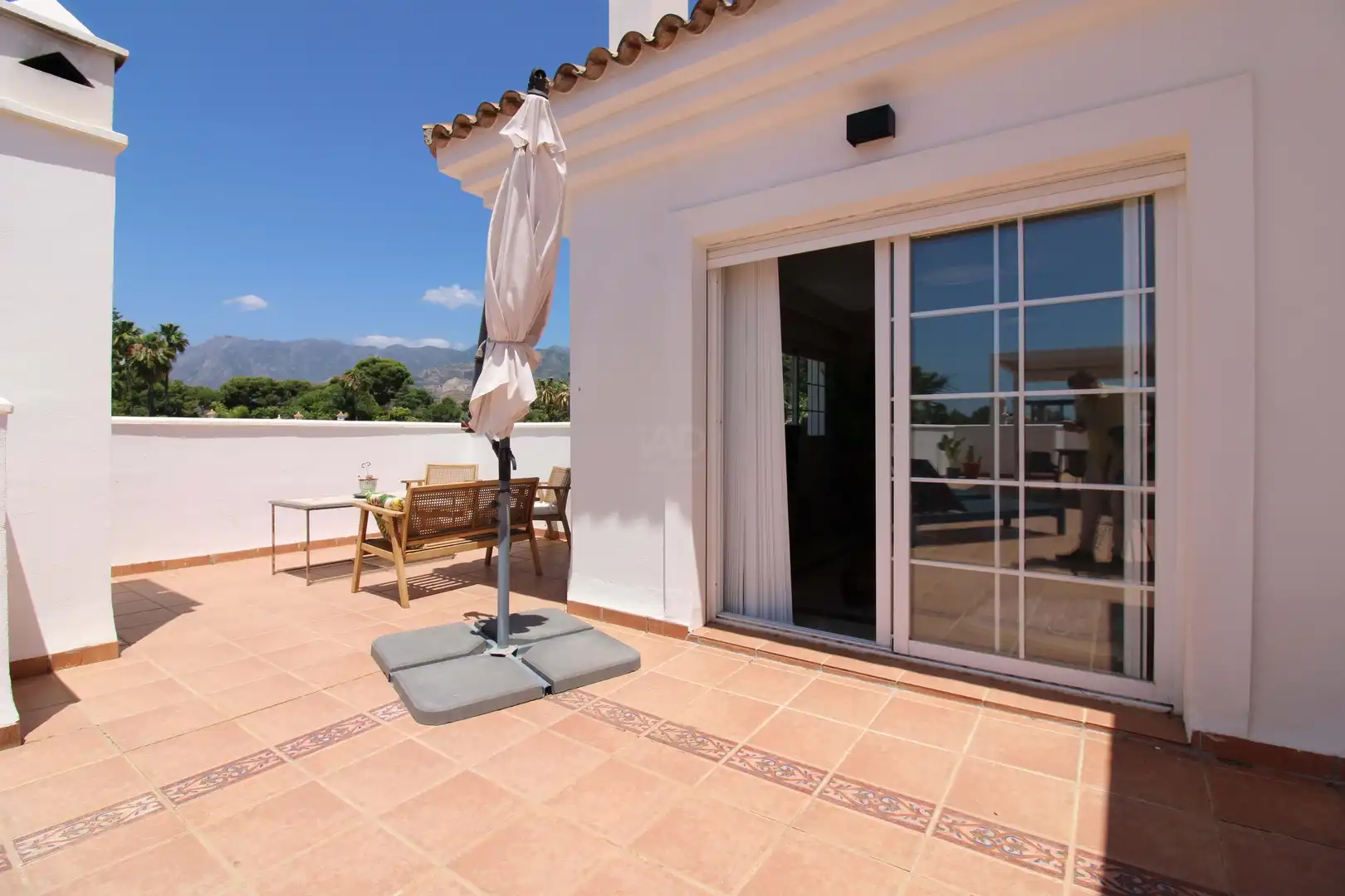 Terrace of Flat for rent in Marbella  with Terrace and Swimming Pool