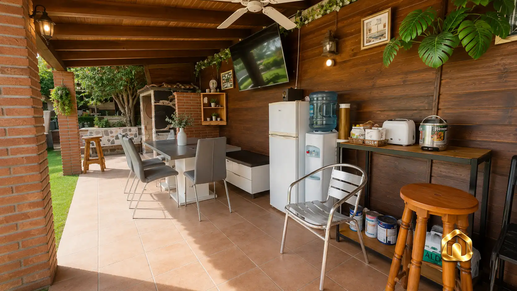 Terraza de Casa o chalet en venta en Sant Fost de Campsentelles con Aire acondicionado, Jardín privado y Terraza