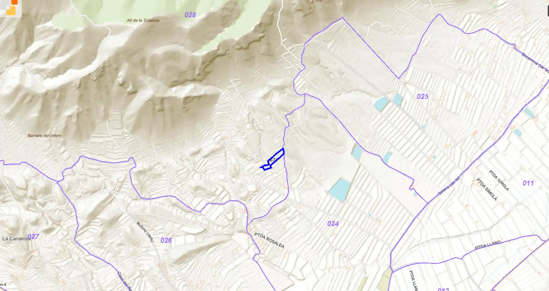 Terreno rustico in vendita a Hondón de las Nieves / El Fondó de les Neus