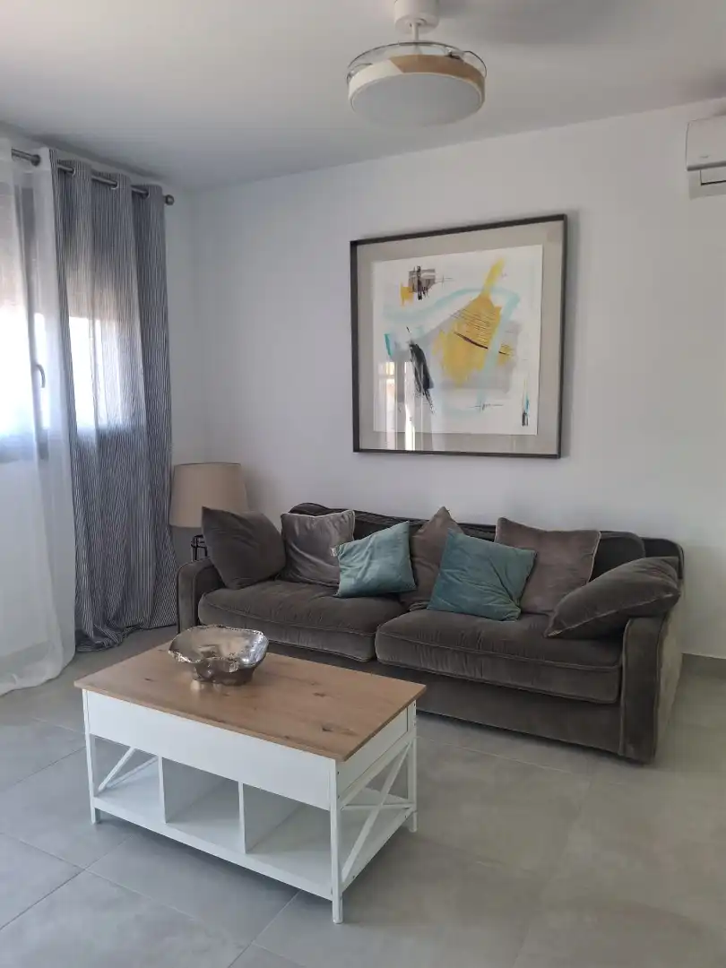 Sala de estar de Piso de alquiler en Málaga con Aire acondicionado, Amueblado y Horno