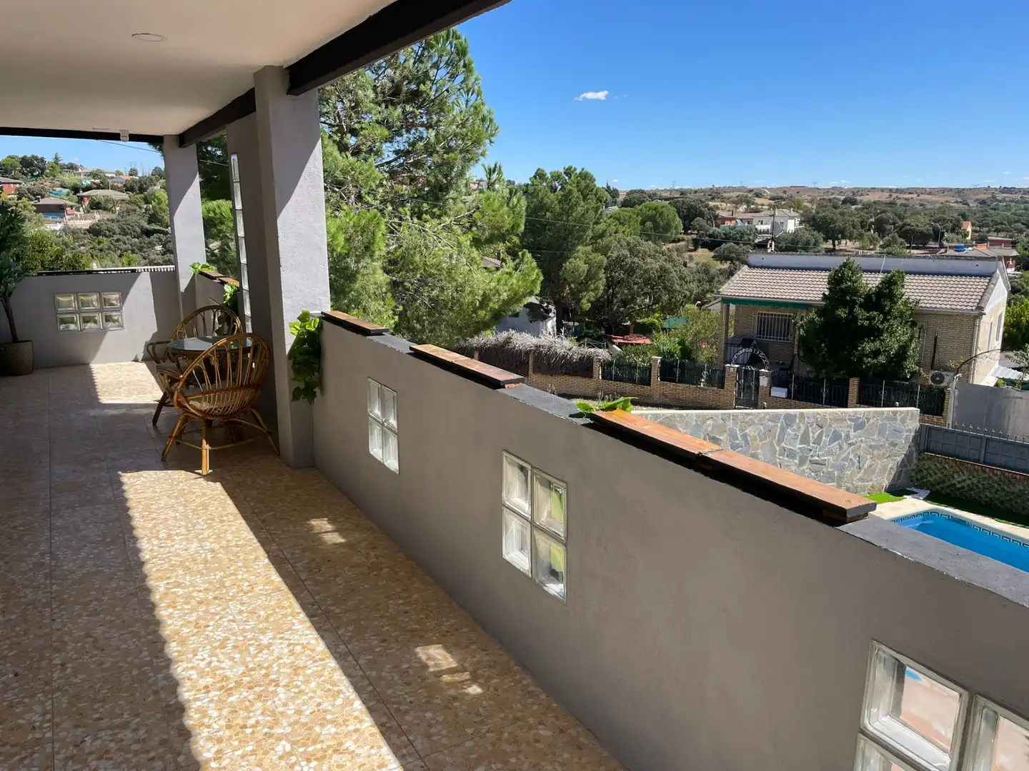 Terrassa de Casa o xalet en venda en Santa Cruz del Retamar amb Calefacció, Jardí privat i Terrassa