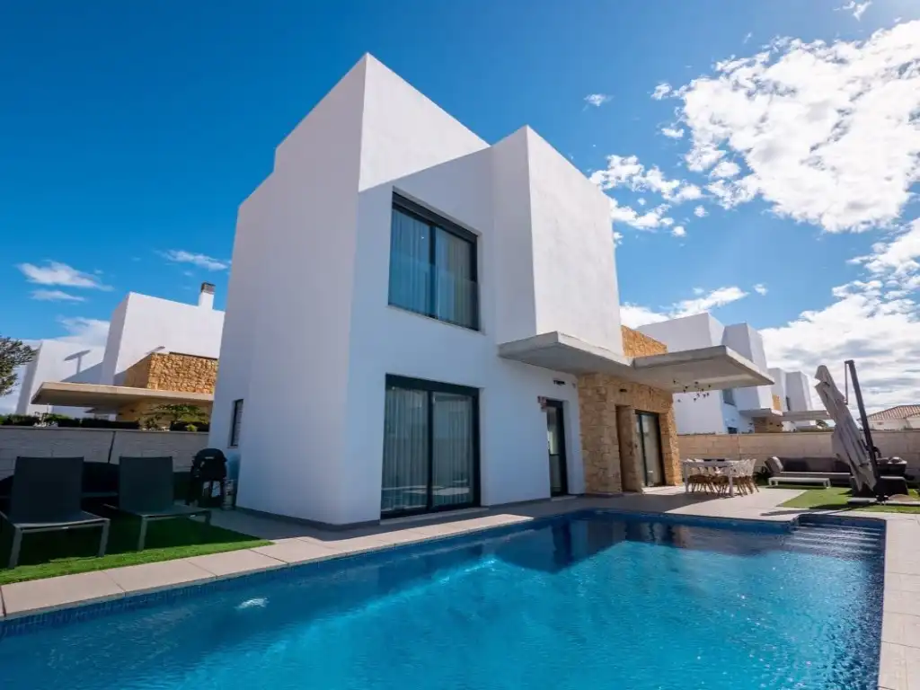 Piscina de Casa o xalet en venda en Rojales amb Aire condicionat, Jardí privat i Piscina