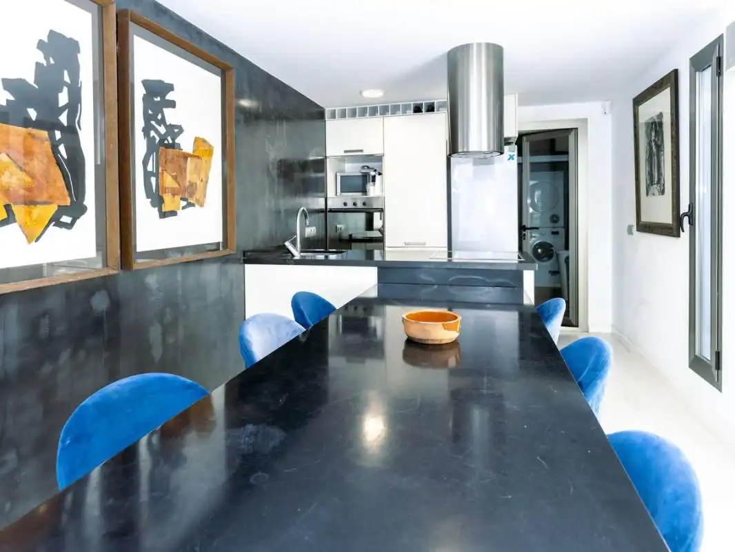 Cocina de Casa adosada en venta en Sant Josep de sa Talaia con Aire acondicionado, Calefacción y Piscina
