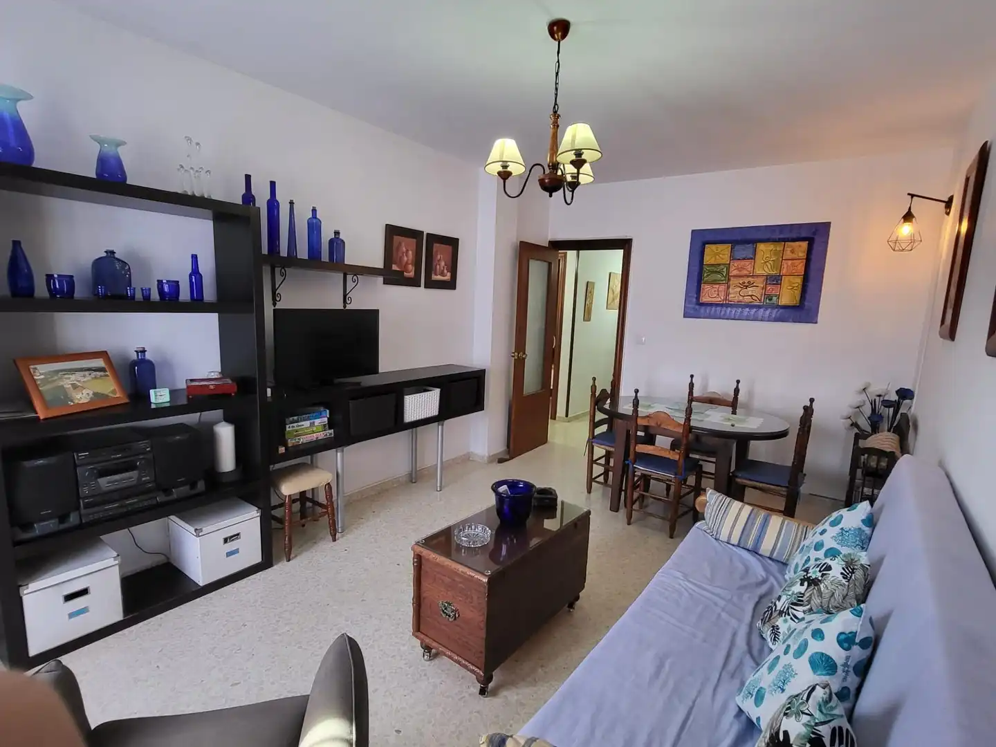 Wohnzimmer von Wohnung zur Miete in Sanlúcar de Barrameda mit Möbliert