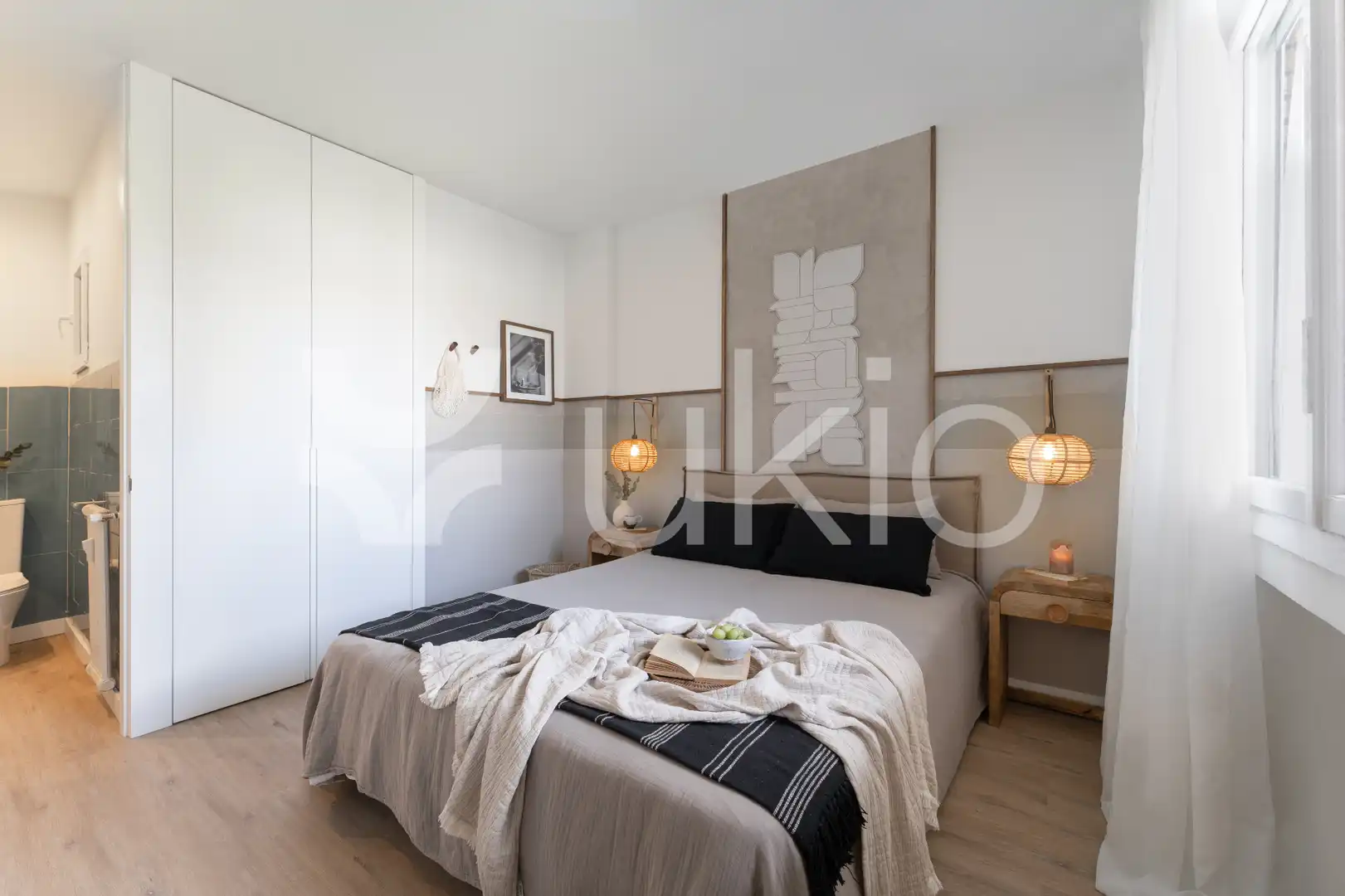 Habitación de Apartamento de alquiler en Madrid con Aire acondicionado, Calefacción y Amueblado