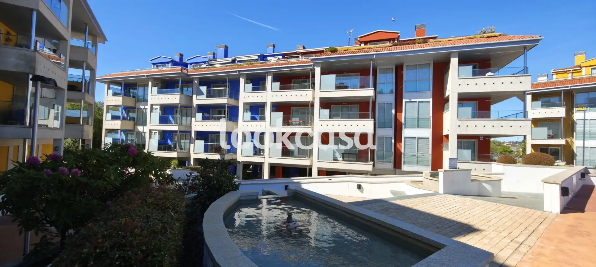 Vista exterior de Piso en venta en Sanxenxo con Calefacción, Jardín privado y Terraza