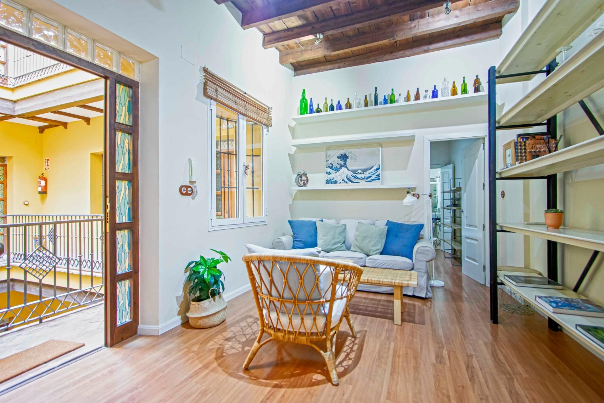 Sala de estar de Apartamento en venta en  Sevilla Capital con Aire acondicionado y Balcón