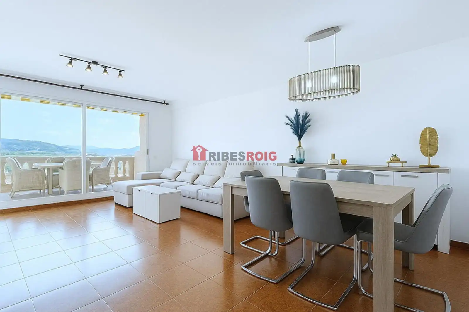 Living room of Detached homes for sale in Sant Pere de Ribes  with Air Conditioner, Heating and Private garden