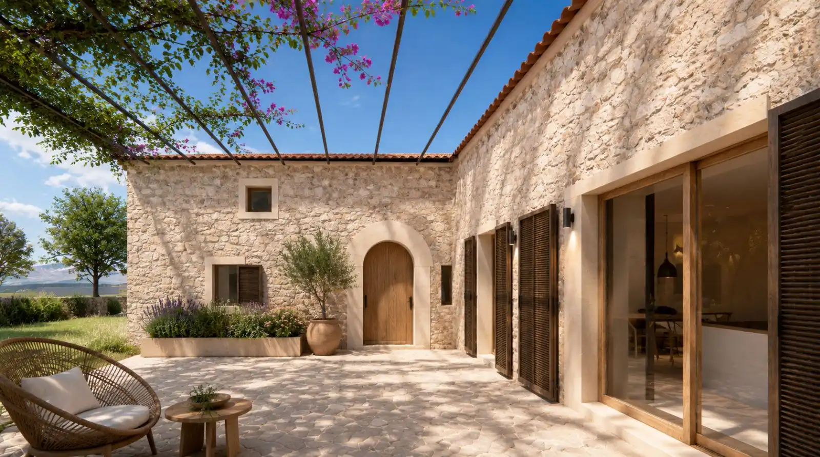 Casa rústica amb jardí en venda a Pollença Poble