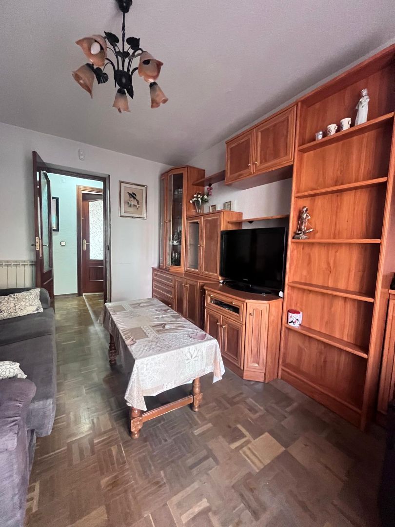 Sala d'estar de Pis en venda en  Madrid Capital amb Aire condicionat, Calefacció i Parquet