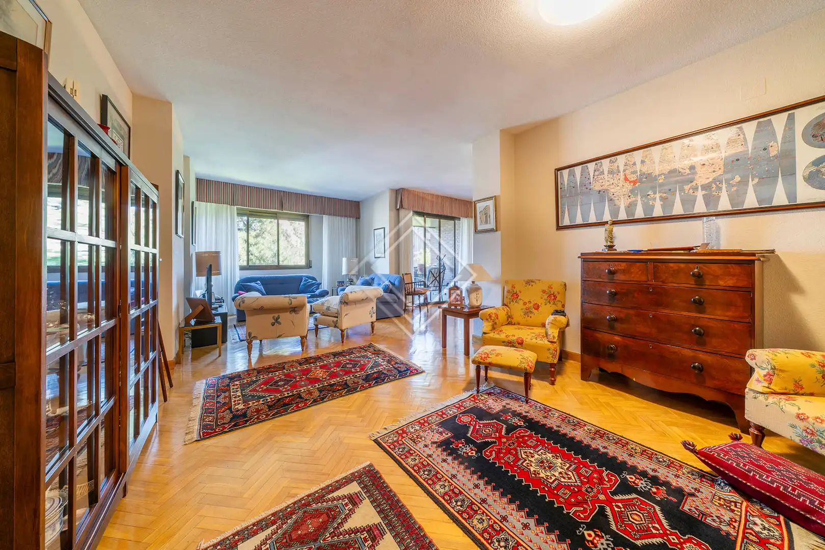 Living room of Flat for sale in Madrid  with Private garden, Terrace and Community pool