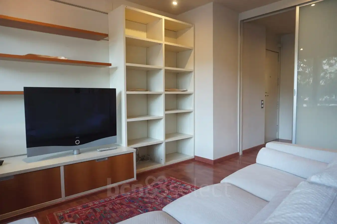 Sala d'estar de Pis en venda en Barcelona amb Aire condicionat, Calefacció i Parquet