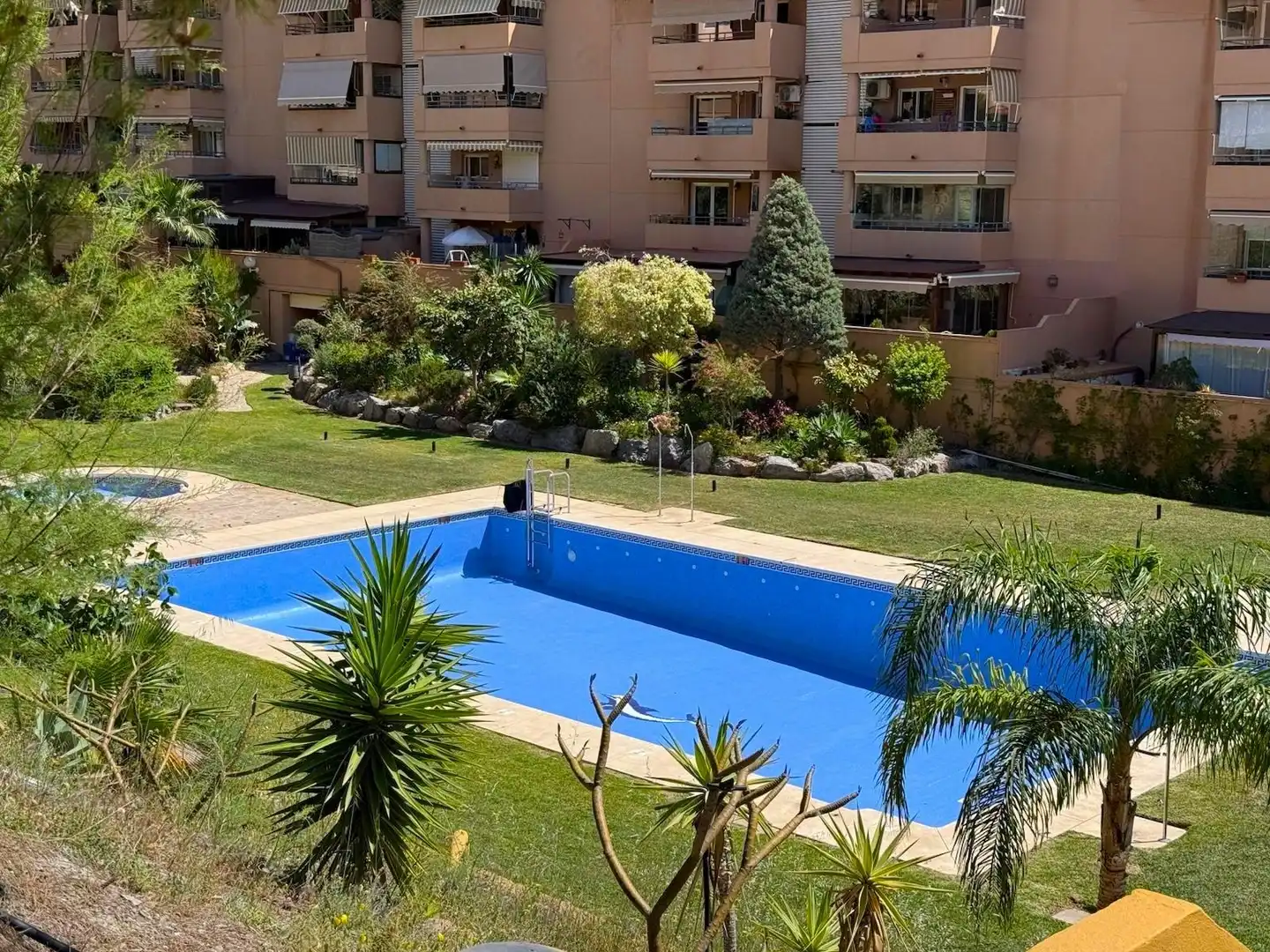 Swimming pool of Flat for sale in Málaga  with Heating, Private garden and Terrace