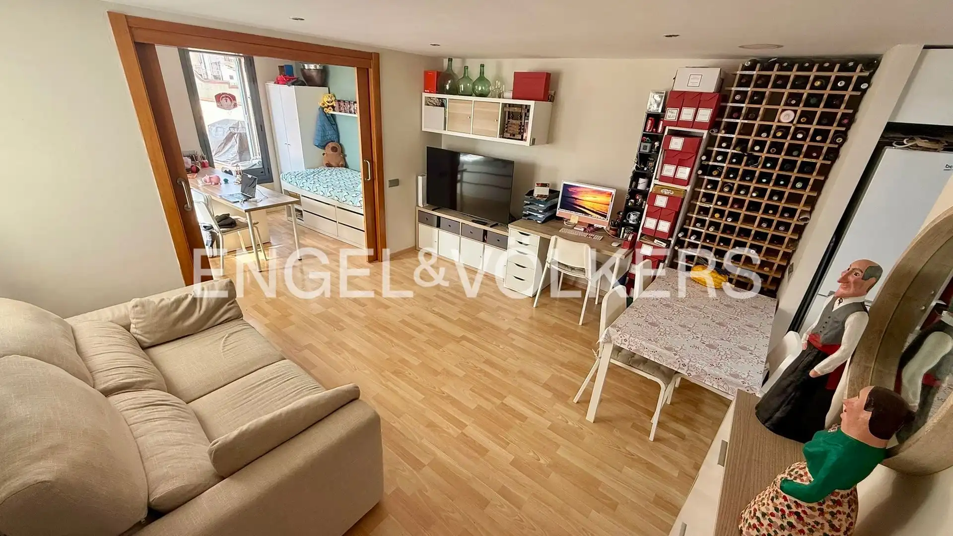 Sala de estar de Ático en venta en Alella con Aire acondicionado, Calefacción y Parquet