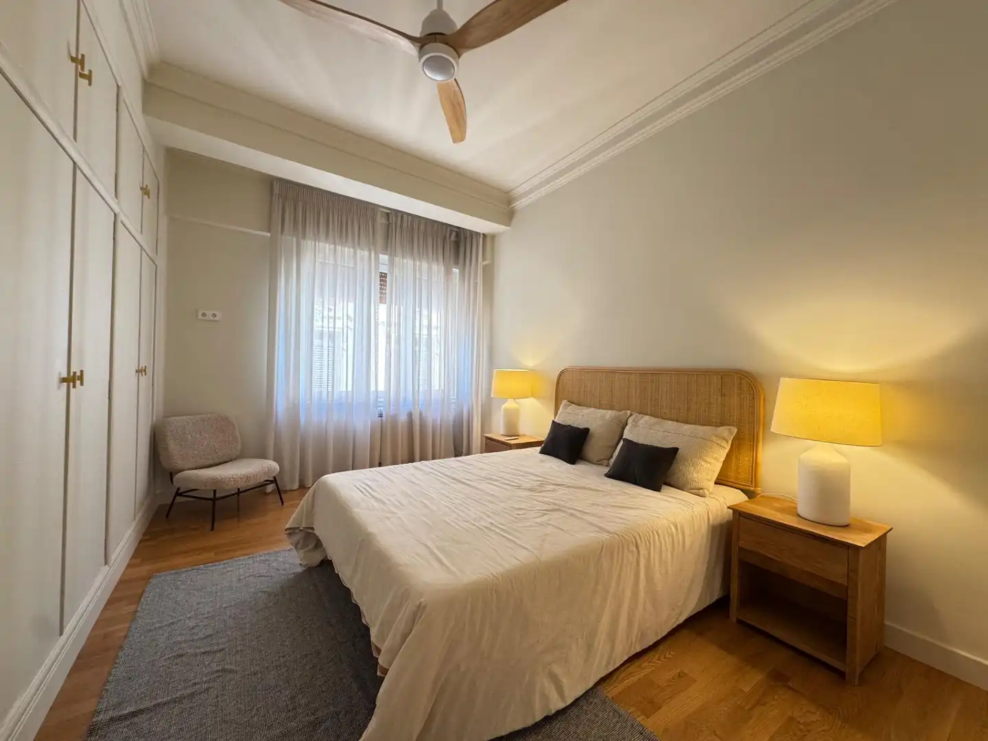 Schlafzimmer von Wohnung zum Verkauf in Alicante / Alacant mit Klimaanlage, Heizung und Parkett