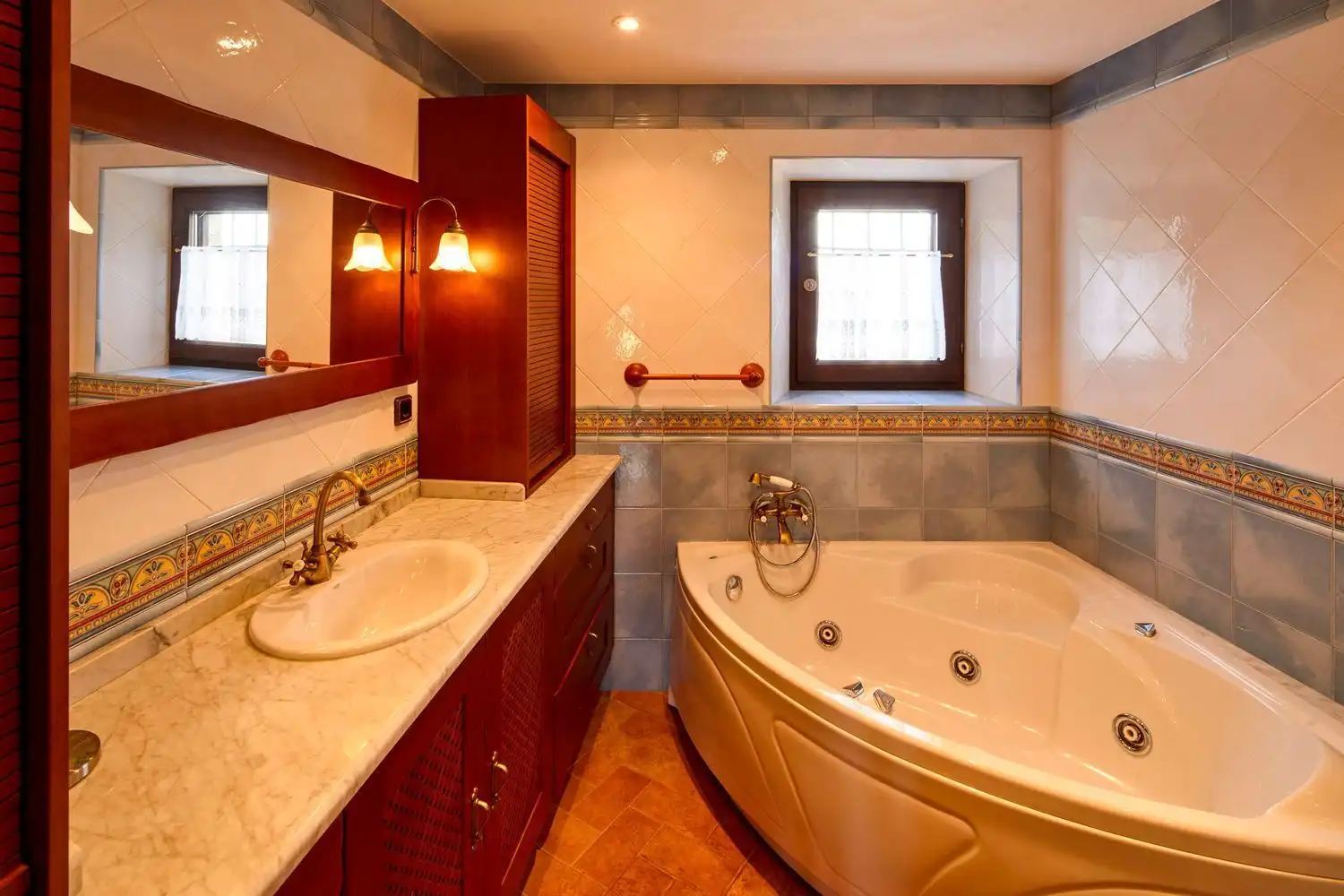 Baño de Casa o chalet de alquiler en Madremanya con Aire acondicionado, Jardín privado y Terraza