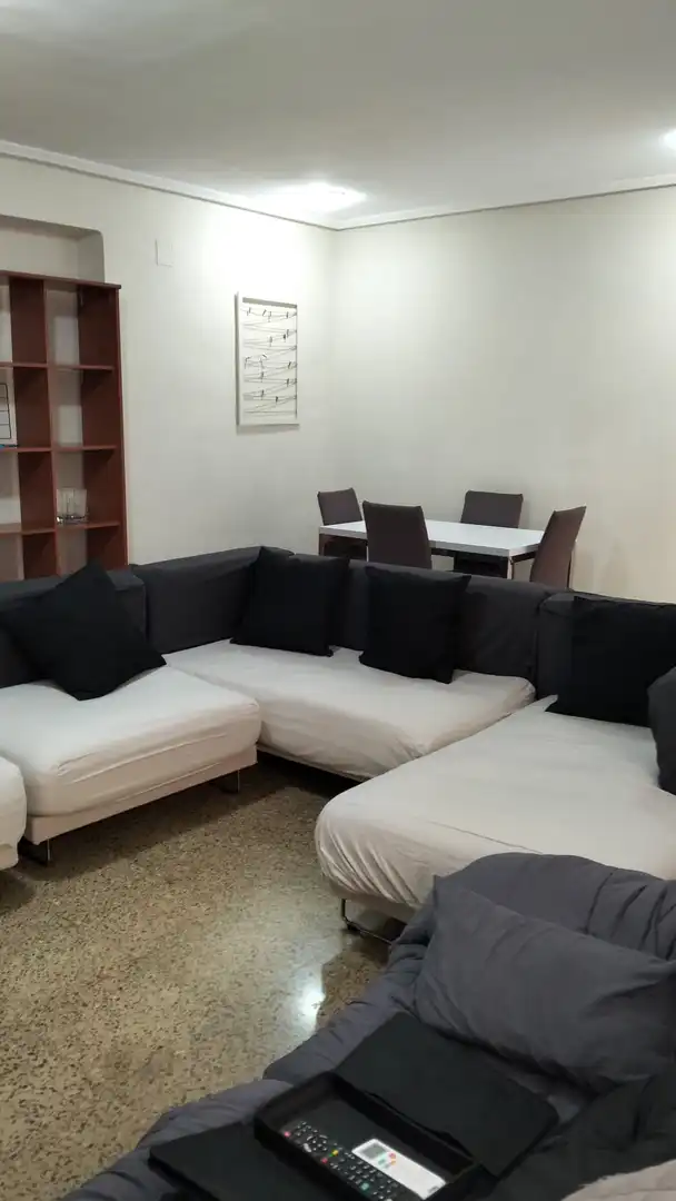 Sala d'estar de Pis de lloguer en Valencia amb Moblat i Balcó