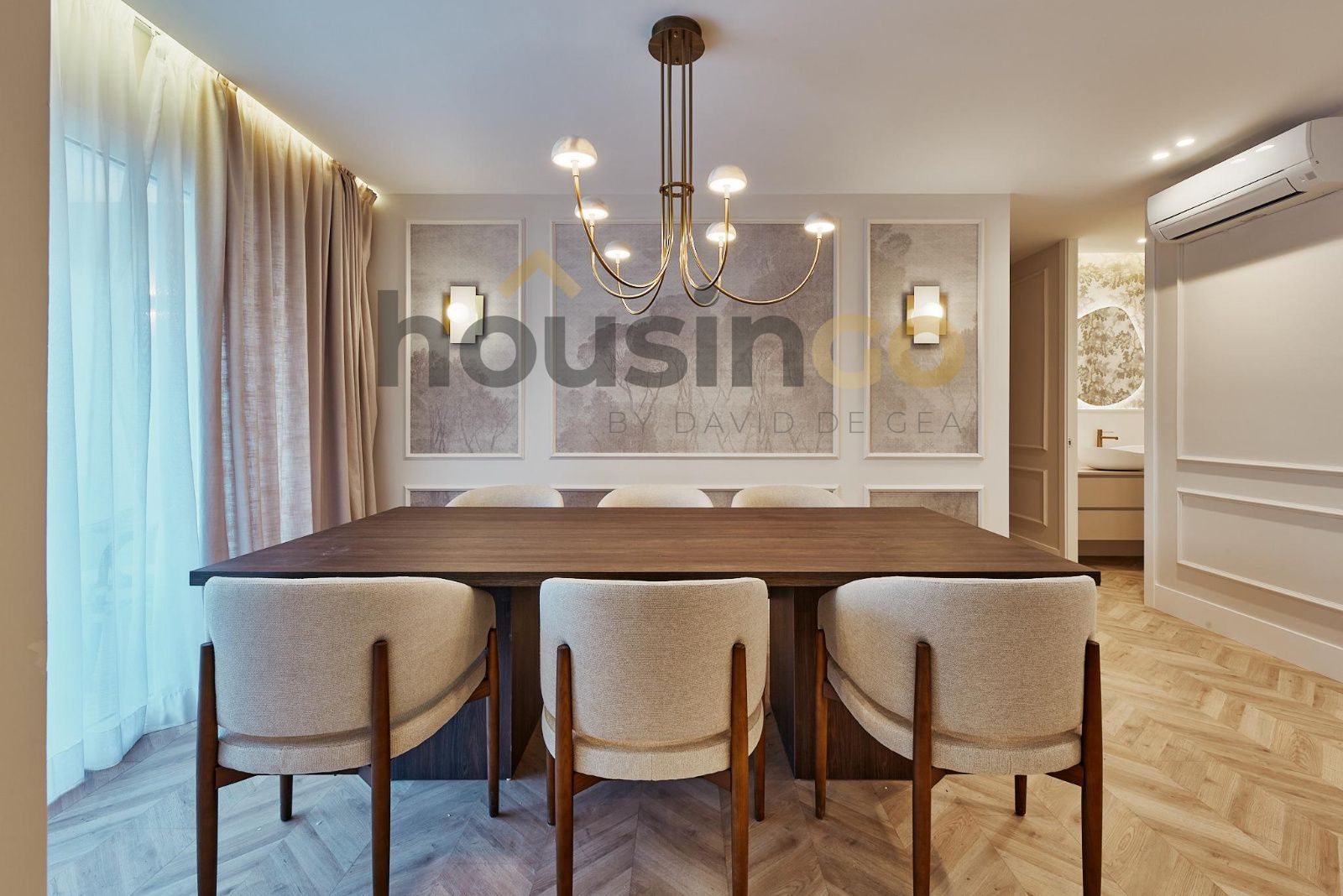 Dining room of Flat for sale in  Madrid Capital  with Air Conditioner, Heating and Terrace