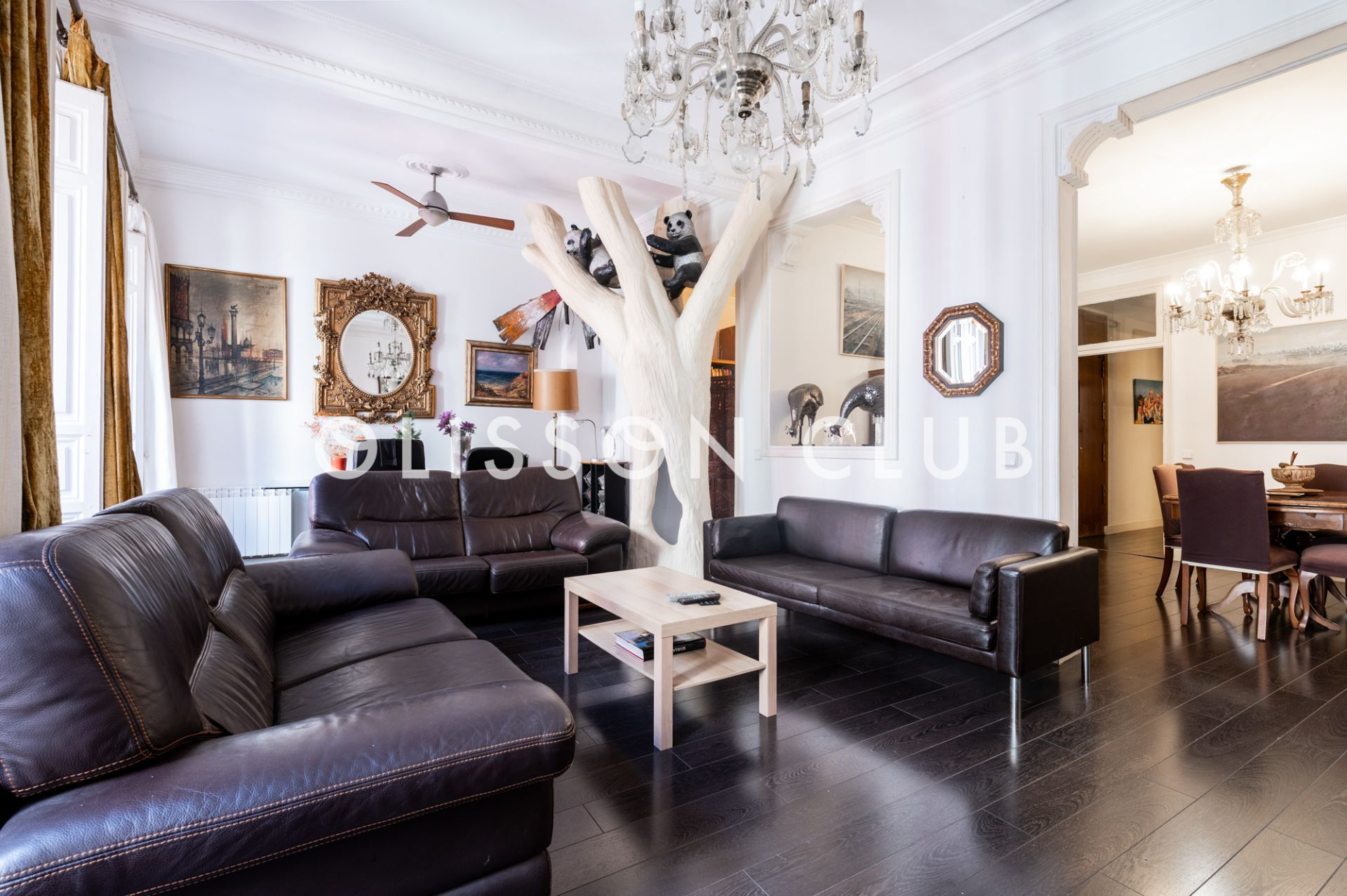 Living room of Flat for sale in  Madrid Capital  with Heating